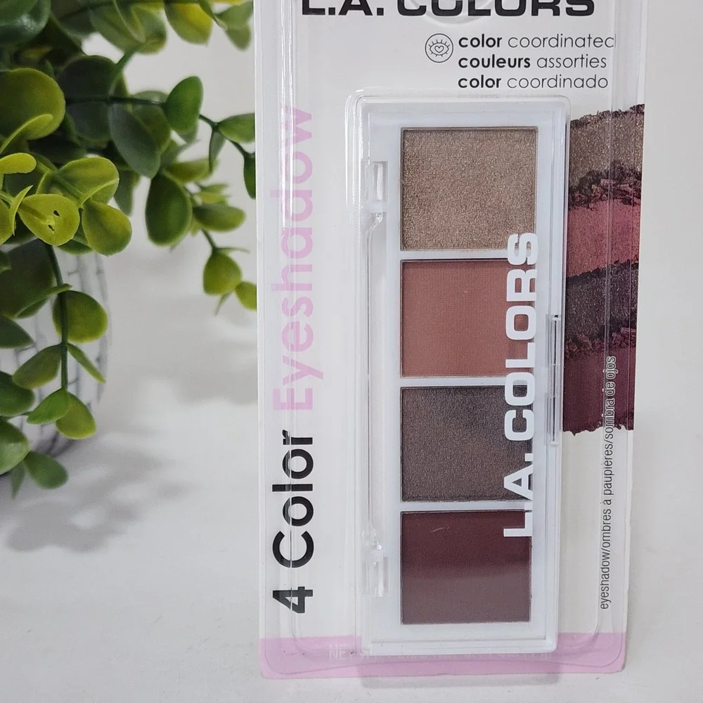 L. A. Colors 4 Color Eyeshadow Fashionista Palette C62128 ~ New Unopened